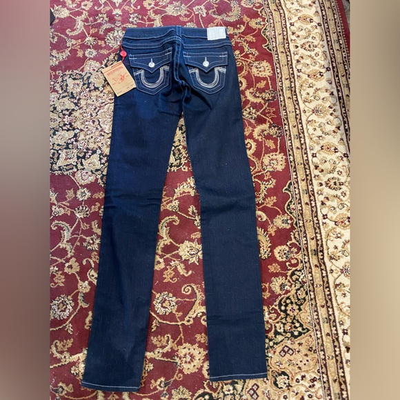 NWT Ladies True Religion Style Julie Chainball Size 25 Skinny Low Rise - Picture 8 of 9
